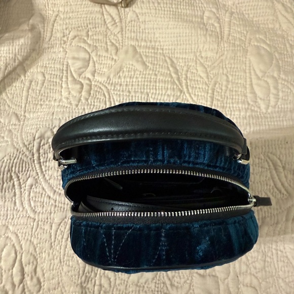 Briar Lane Quilted Crushed Velvet Mini Convertible Backpack - Picture 4 of 5